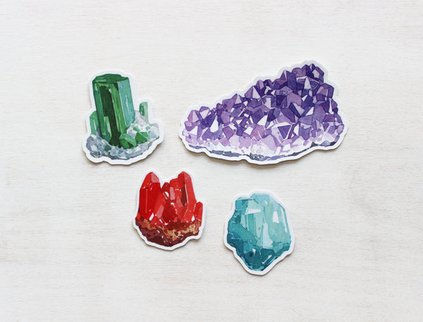 Amethyst Sticker, Purple Crystal Gem Sticker - studiotuesday